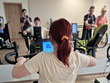 Na fotografii zachycena: p. Parkosová, DiS., napravo místní trenér (individuální přístup SCKV) s p. Rytychovou. Vpovzdálí p. Neckářová