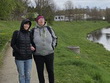 Cesta po cyklostezce podél řeky Jihlavy. Na fotografii zachycena zleva: p. Neckářová, p. Fialová