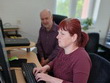 P. Parkosová, DiS., soutěží v přítomnosti p. Jakubíka
